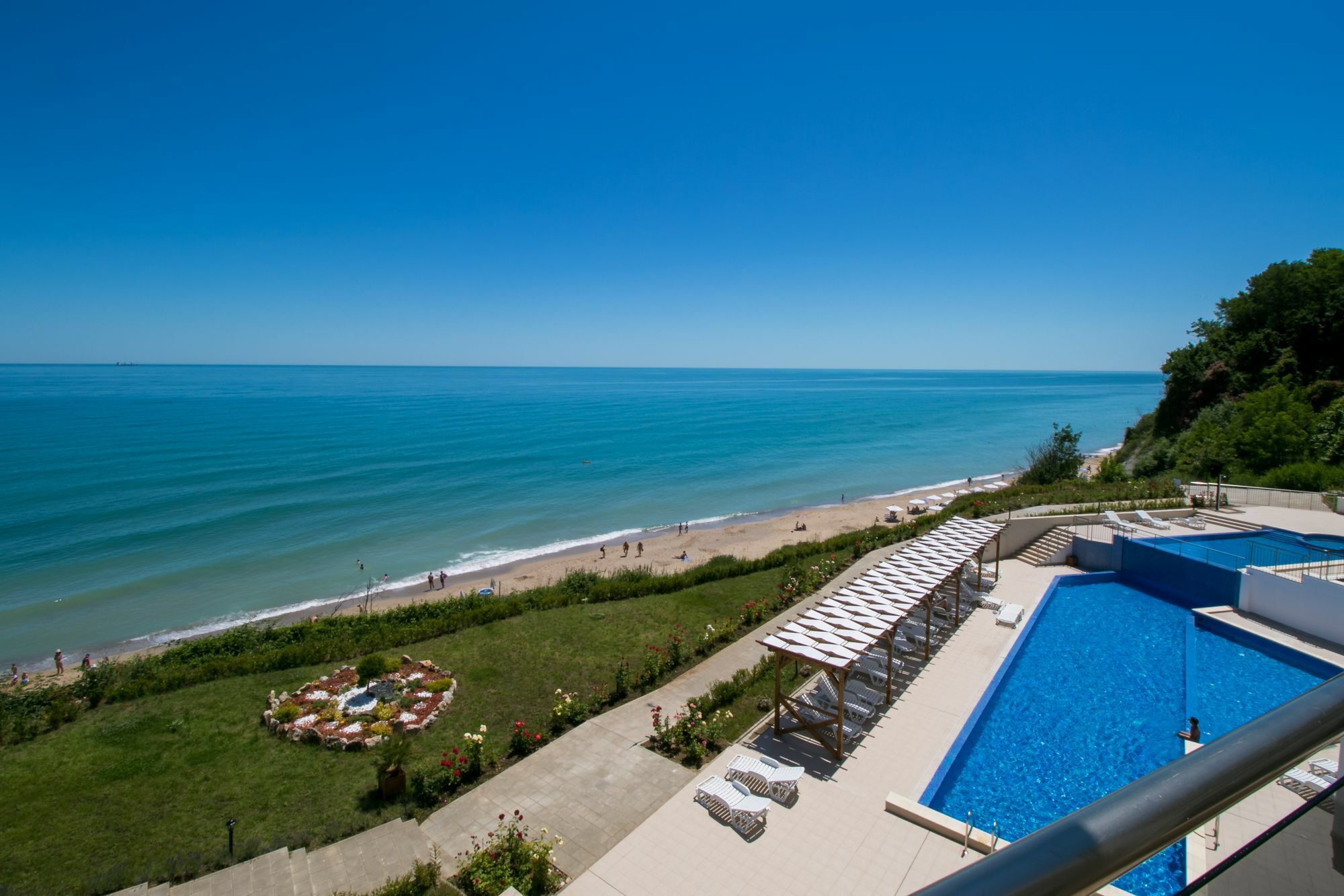 Byala Vista Cliff Apartments Bagian luar foto